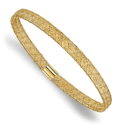10K Gelbgold Fantasie Dehnbar Armreif Armband