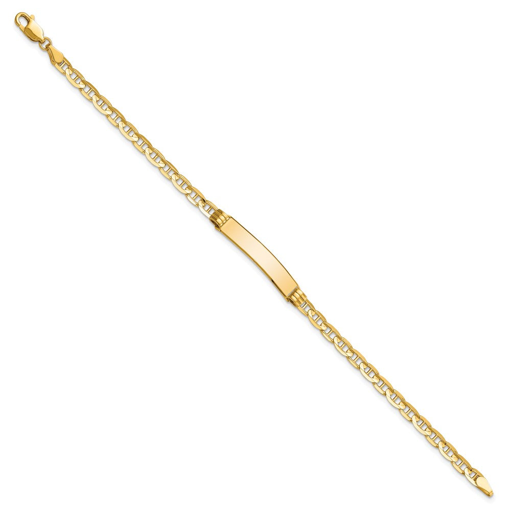 10K Gelbgold Anker Glieder Id Gliederarmband
