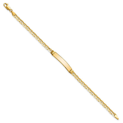 10K Gelbgold Anker Glieder Id Gliederarmband