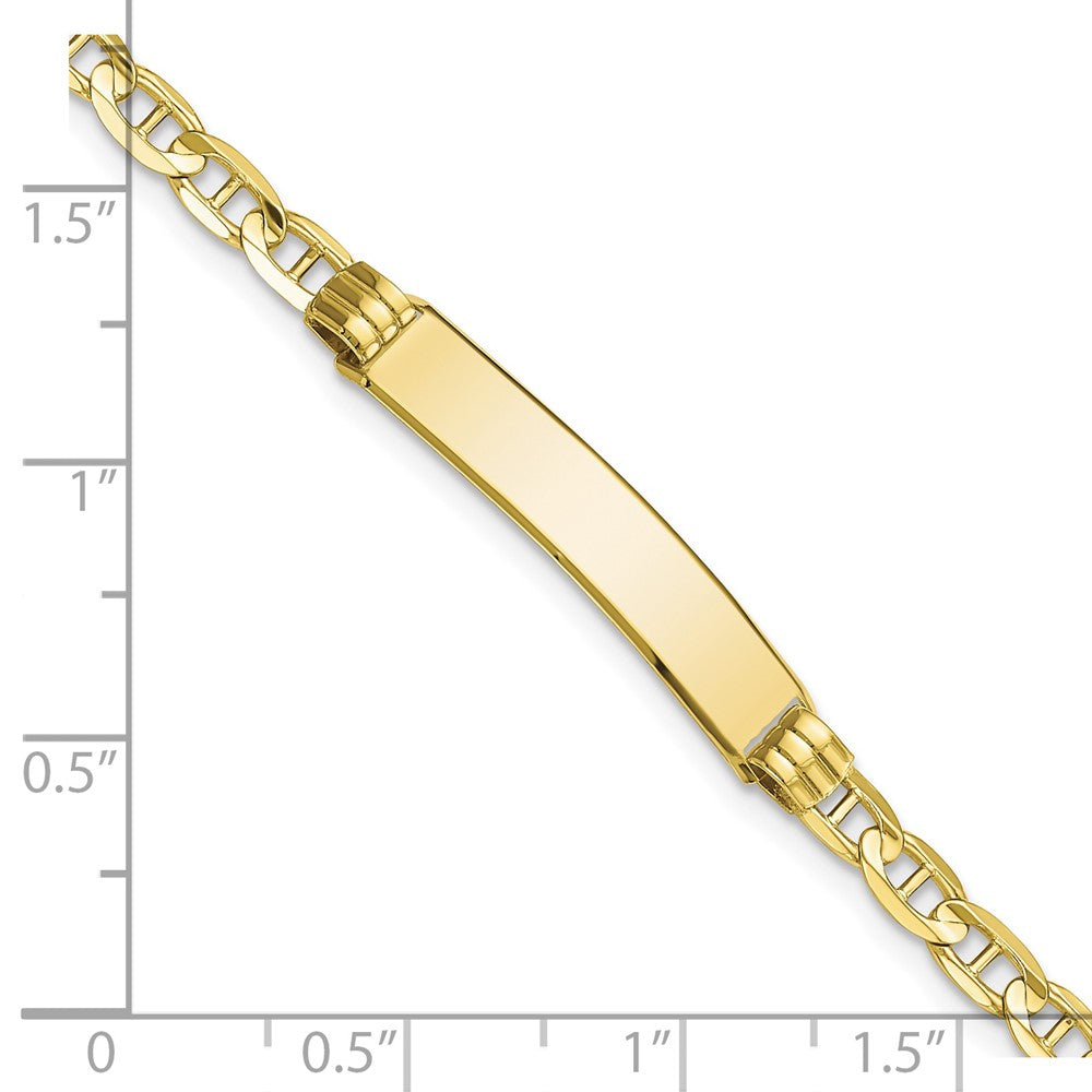 10K Gelbgold Anker Glieder Id Gliederarmband