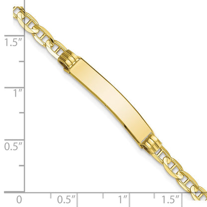 10K Gelbgold Anker Glieder Id Gliederarmband