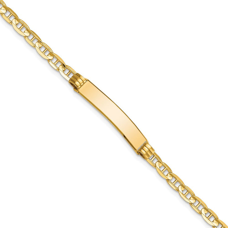 10K Gelbgold Anker Glieder Id Gliederarmband