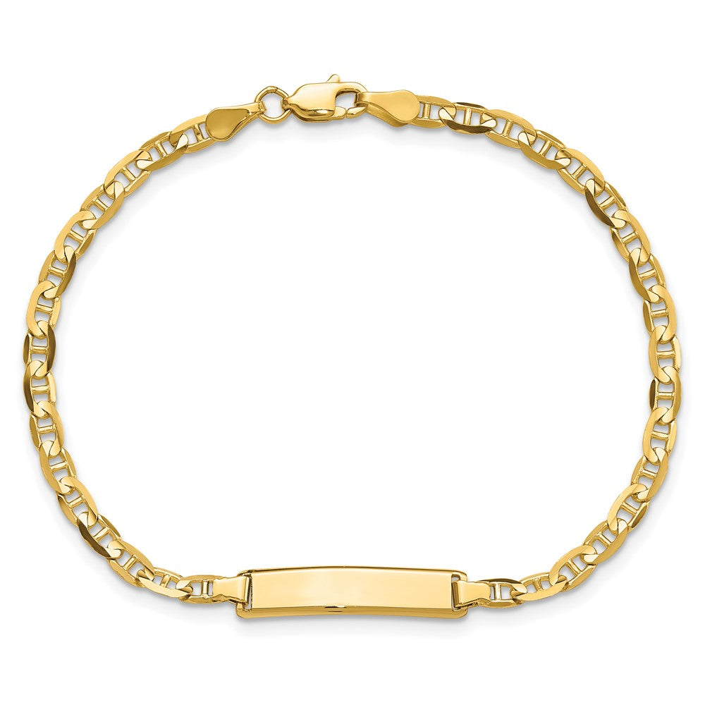10K Gelbgold Anker Glieder Id Gliederarmband