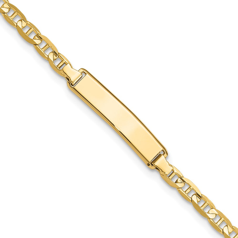 10K Gelbgold Anker Glieder Id Gliederarmband