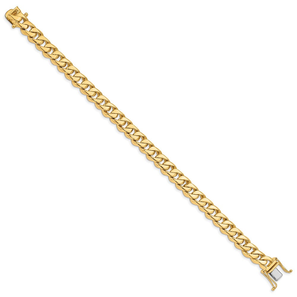 10K Gelbgold 8.5mm Hand-polished Traditional Glieder Gliederarmband