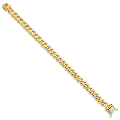 10K Gelbgold 8.5mm Hand-polished Traditional Glieder Gliederarmband