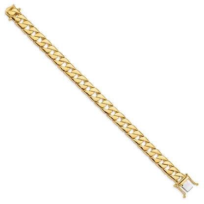 10K Gelbgold 10.2mm Hand-polished Fantasieglieder Gliederarmband