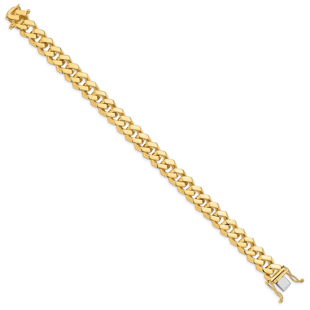 10K Gelbgold 10mm Hand-polished Fantasieglieder Gliederarmband