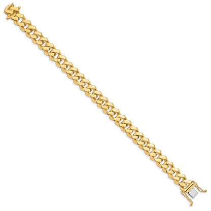 10K Gelbgold 10mm Hand-polished Fantasieglieder Gliederarmband