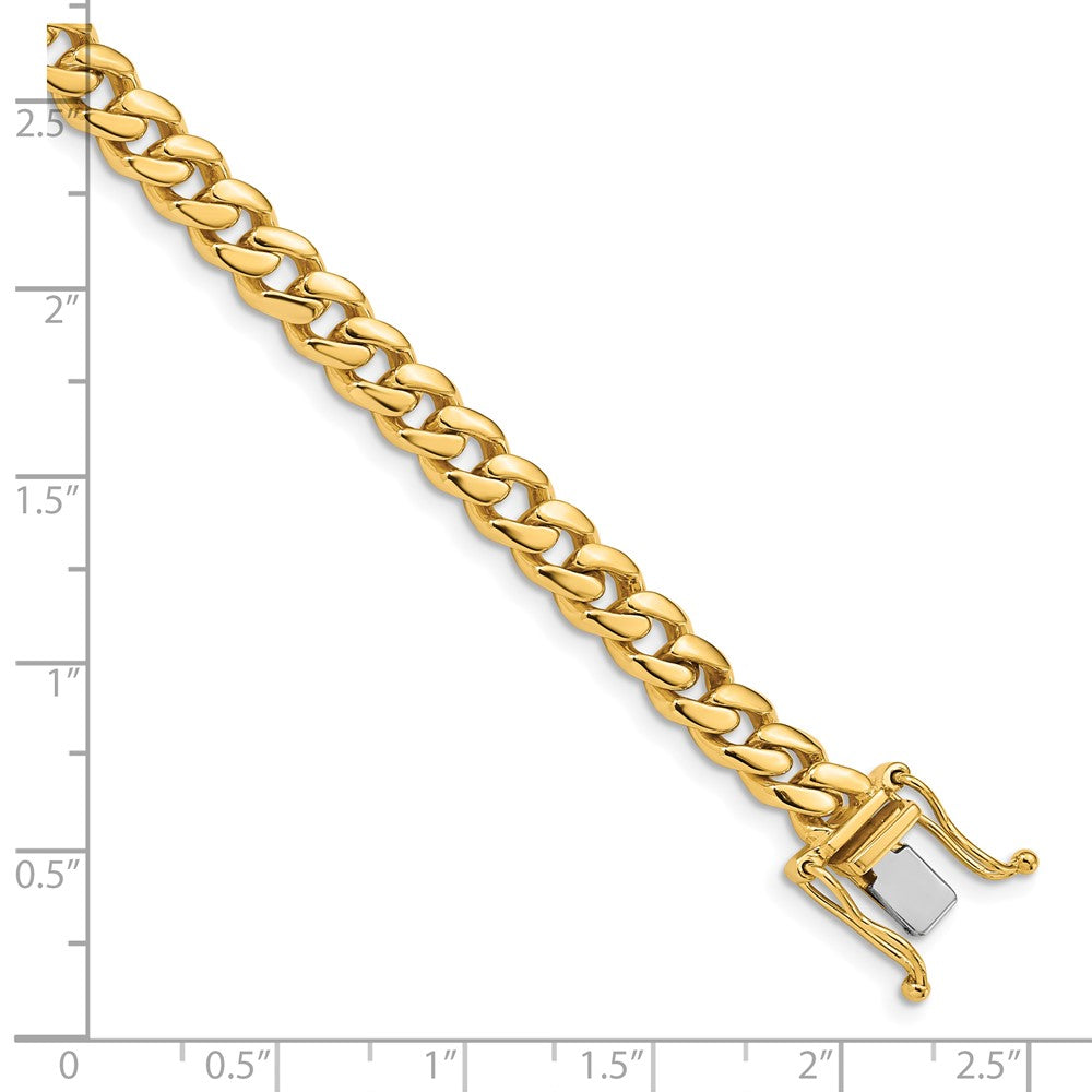 10K Gelbgold 5.7mm Hand-polished Miami Kubanisch Gliederarmband