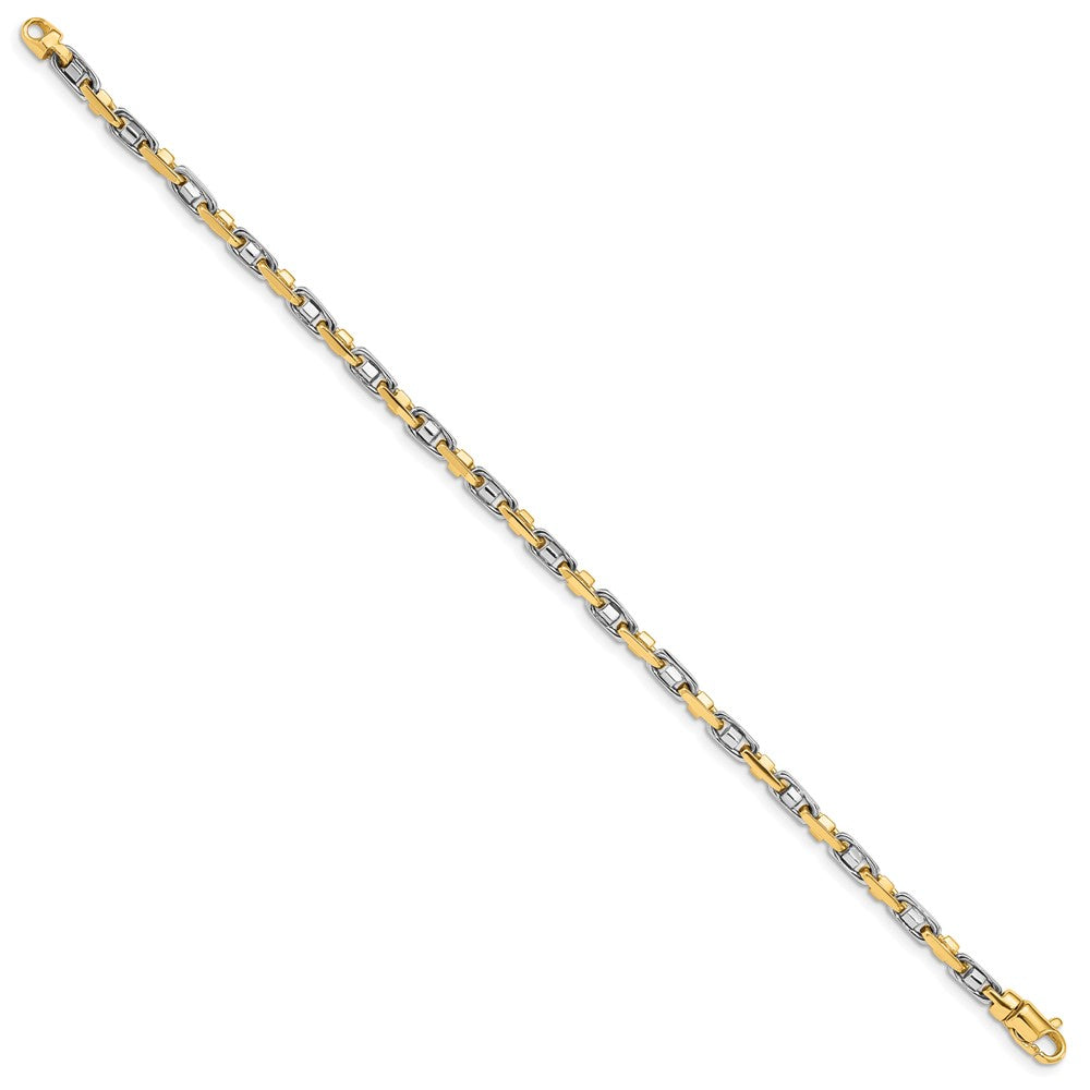 10K Bicolor 3.5mm Fantasieglieder Gliederarmband