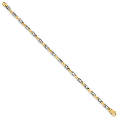 10K Bicolor 3.5mm Fantasieglieder Gliederarmband