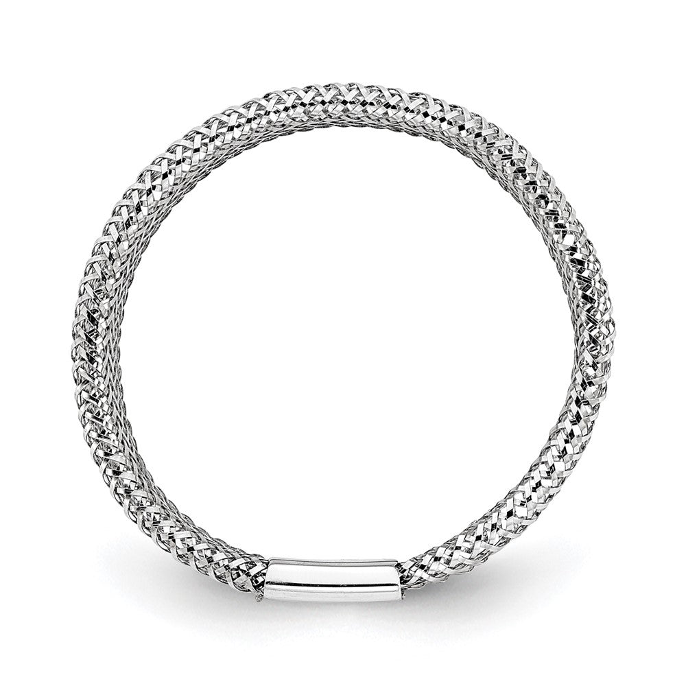 10K Gelbgold Weiß Rhodium Beschichtung Dehnbar Ring