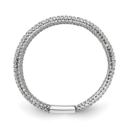 10K Gelbgold Weiß Rhodium Beschichtung Dehnbar Ring