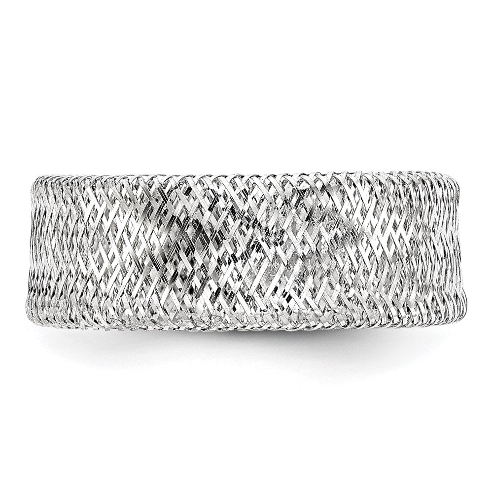 10K Gelbgold Weiß Rhodium Beschichtung Dehnbar Ring