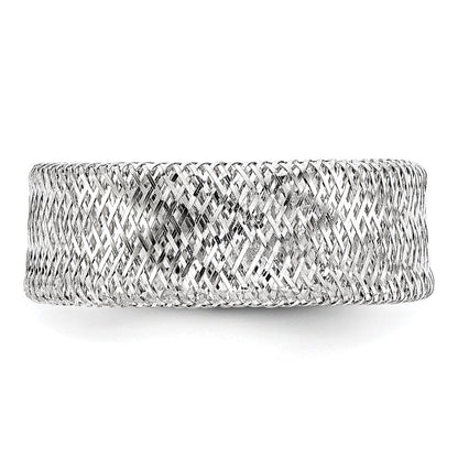 10K Gelbgold Weiß Rhodium Beschichtung Dehnbar Ring