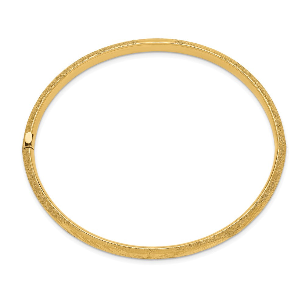 10K Gelbgold 4/16 Lasergeschnitten Klappbar Armreif Armband