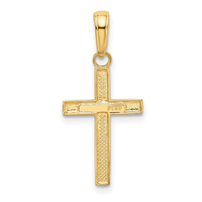 10K Gelbgold 10K Klein Kreuz Anhänger
