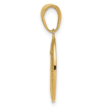 10K Gelbgold Wundertätig Medaille Anhänger