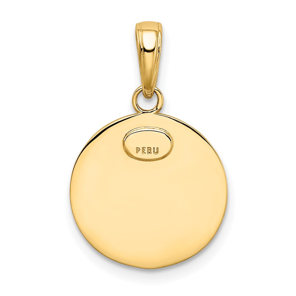 10K Gelbgold Saint Christopher Medaille Charm