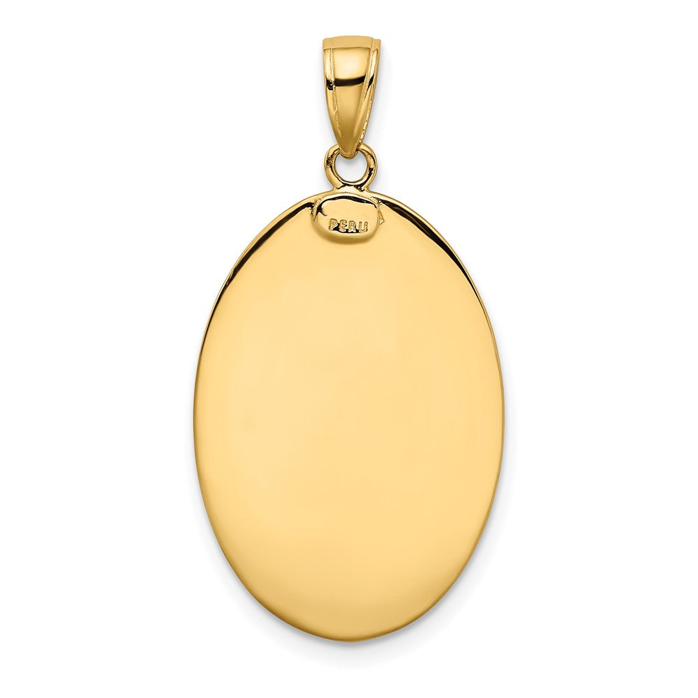 10K Gelbgold Saint Christopher Medaille Anhänger