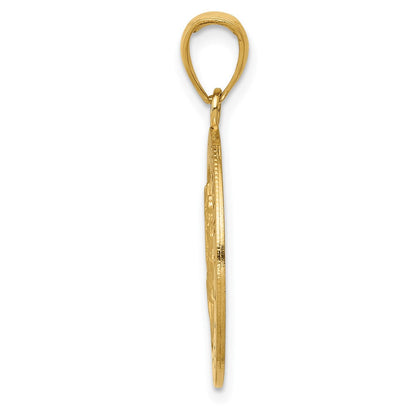 10K Gelbgold Saint Christopher Medaille Anhänger
