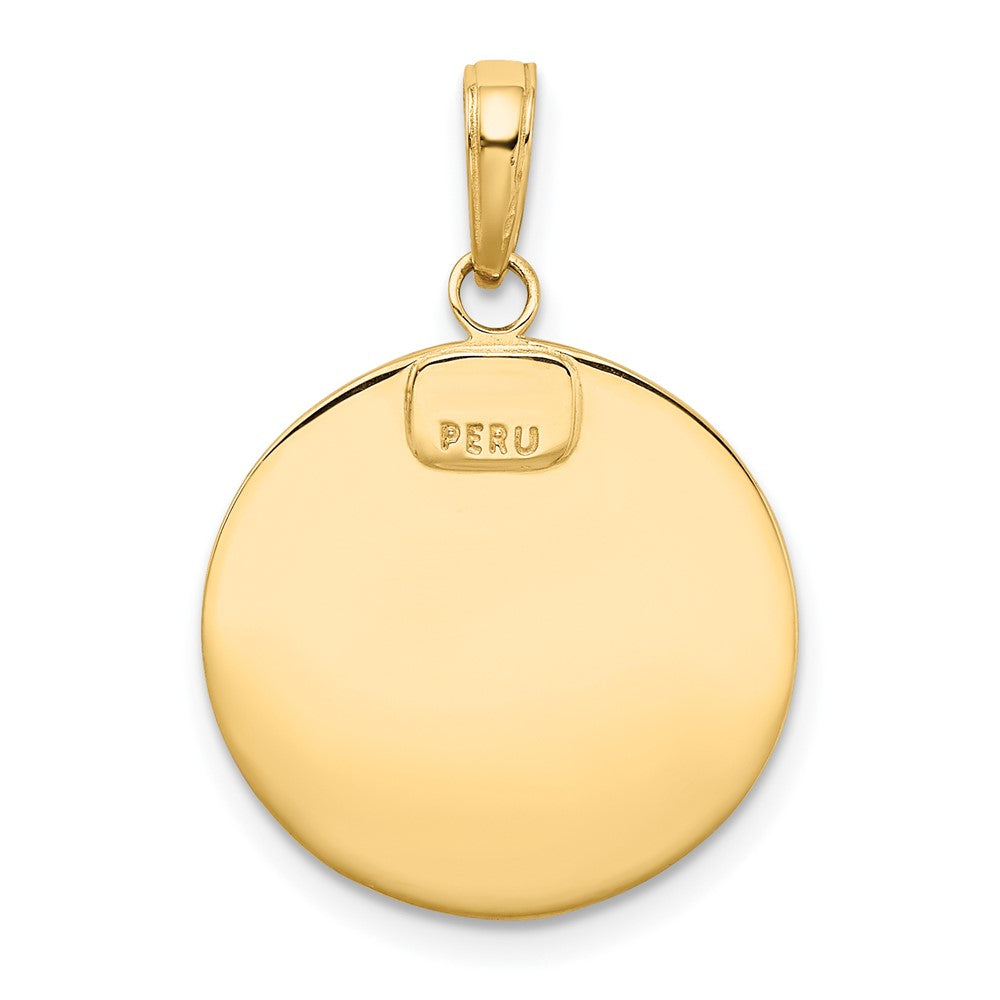 10K Gelbgold Saint Christopher Medaille Anhänger