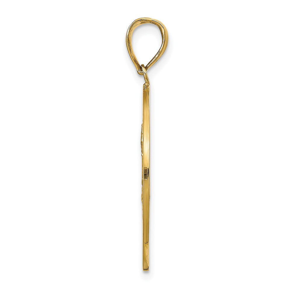 10K Gelbgold Saint Christopher Medaille Anhänger