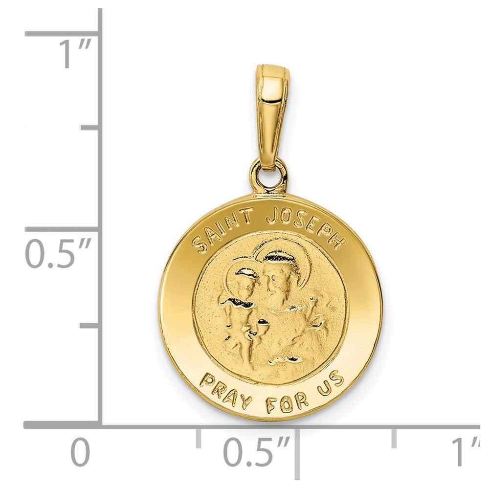 10K Gelbgold Saint Joseph Medaille Charm