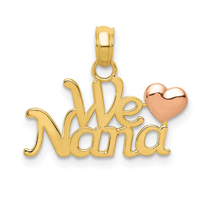10K Bicolor We Liebe Nana Charm
