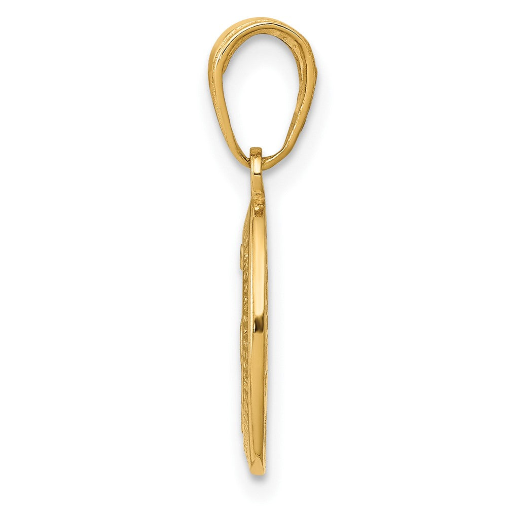 10K Gelbgold Wundertätig Medaille Charm