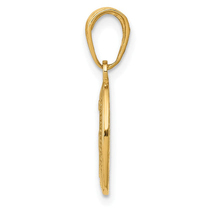 10K Gelbgold Wundertätig Medaille Charm