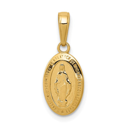 10K Gelbgold Wundertätig Medaille Charm