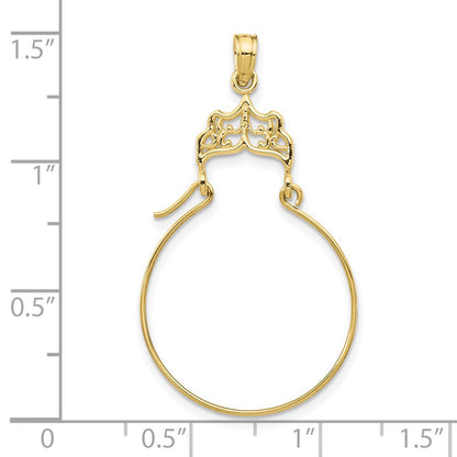 10K Gelbgold Filigran Charm Halter