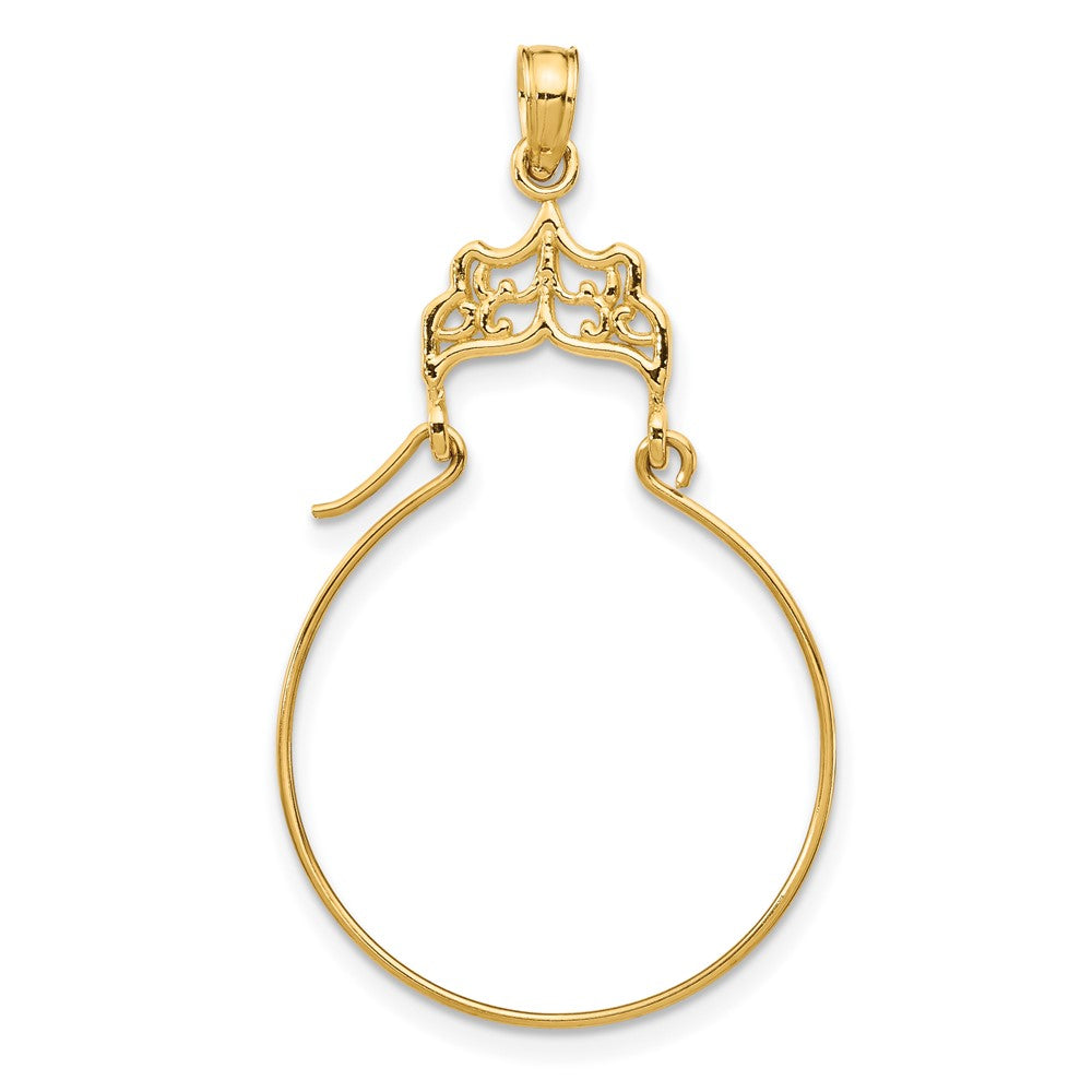 10K Gelbgold Filigran Charm Halter