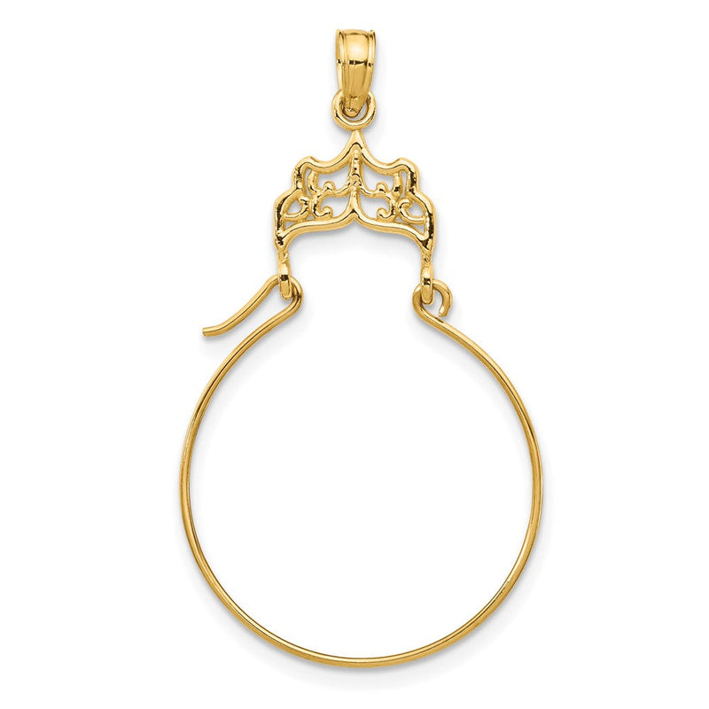 10K Gelbgold Filigran Charm Halter