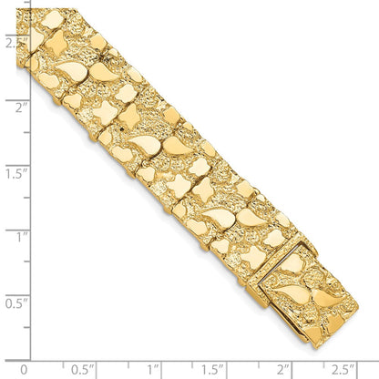 10K 15.0mm Nugget Armband