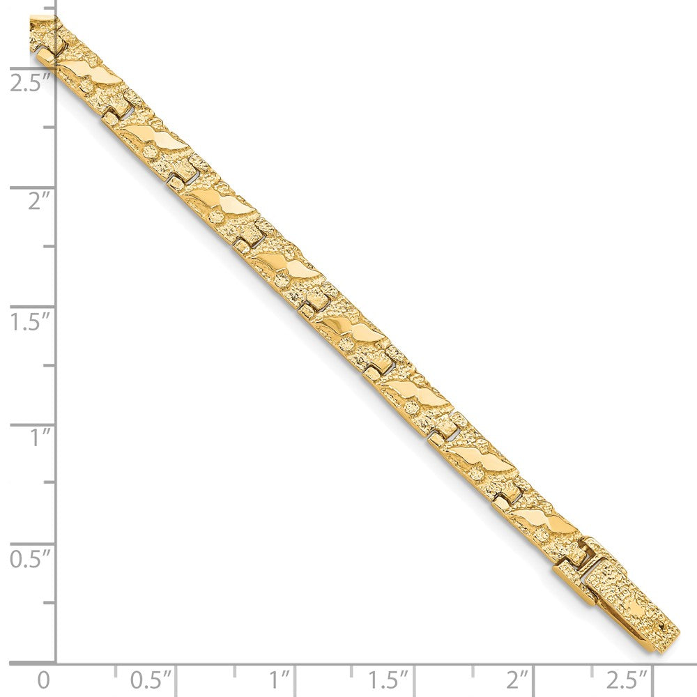 8 Zoll 10K 4.0mm Nugget Armband