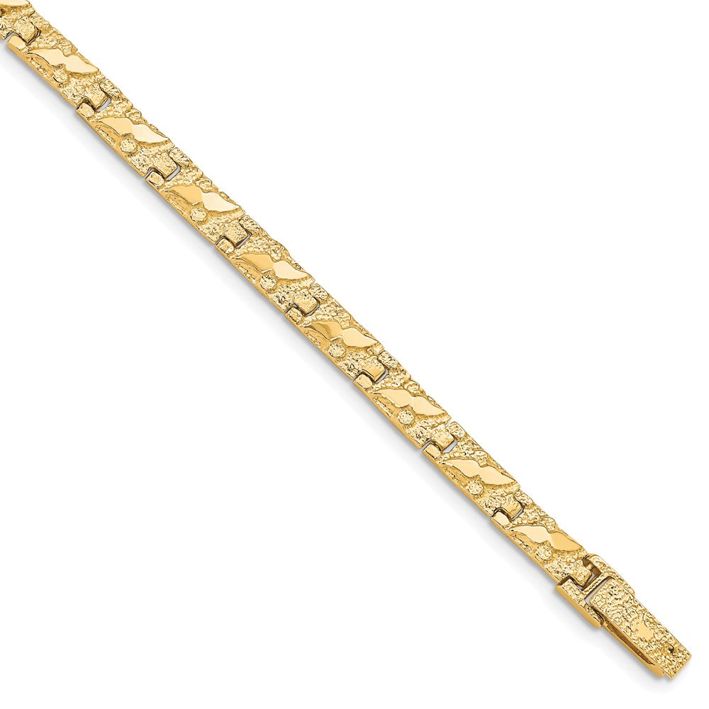 8 Zoll 10K 4.0mm Nugget Armband