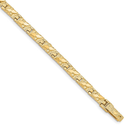 8 Zoll 10K 4.0mm Nugget Armband