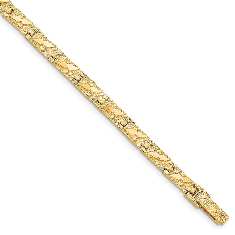 7 Zoll 10K 4.0mm Nugget Armband