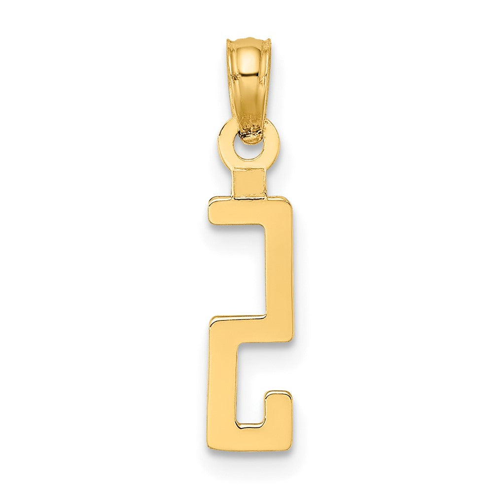 10K Gelbgold 10K Zahl 5 Block Charm
