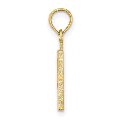 10K Gelbgold 10K Zahl 8 Block Charm