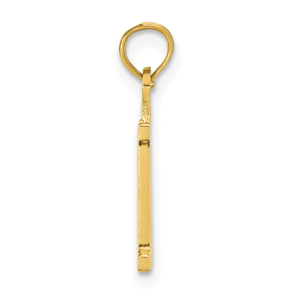 10K Gelbgold 10K Zahl 11 Anhänger