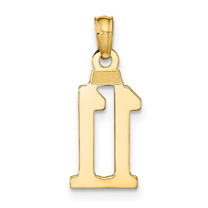 10K Gelbgold 10K Zahl 11 Anhänger
