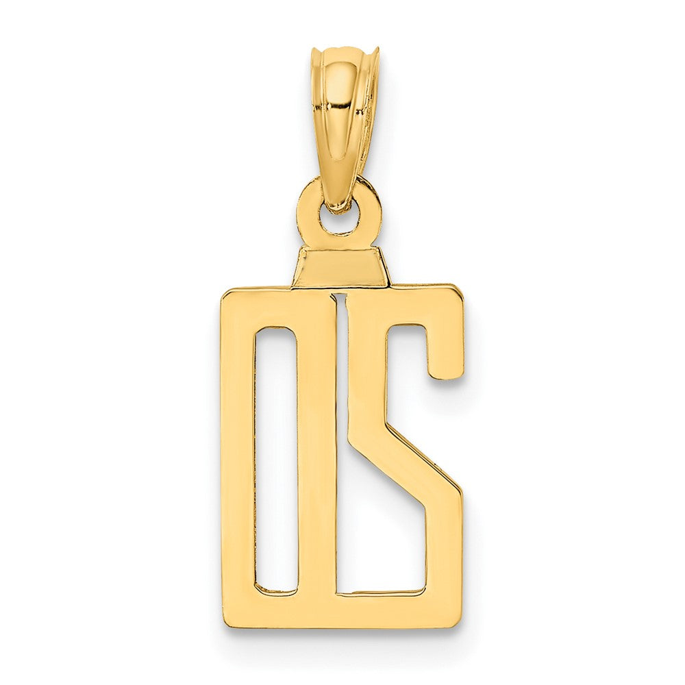 10K Gelbgold 10K Zahl 20 Anhänger