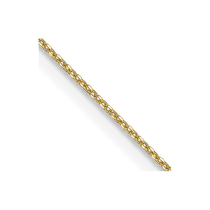 10K Gelbgold.6mm Diamantiert Rund Offen Glieder Ankerkette Kette Kinder Halskette