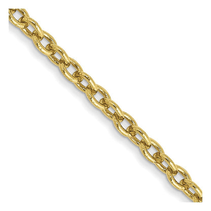 10K Gelbgold 1.8mm Forzantine Ankerkette Halskette