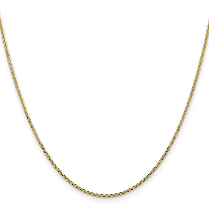 10K Gelbgold 1.45mm Diamantiert Ankerkette Halskette
