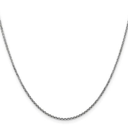 10K Weißgold Wg 1.45mm Diamantiert Ankerkette Halskette